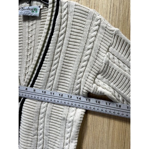 Glenbarra - Women's Casual Long Sleeve Sweater - Beige - Small - Picture 3 of 14